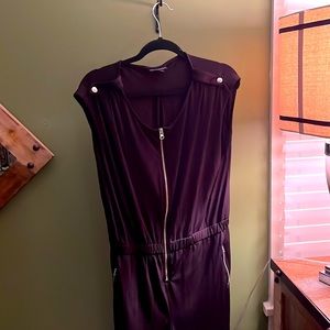 Black Zipper pants jumpsuit